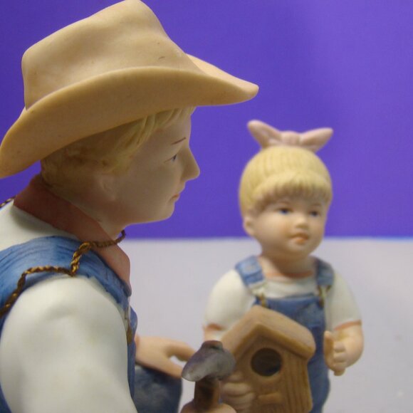 VTG Home Interiors Homco Denim Days Debbie's Dad Figurine with Tag #1515 - Picture 12 of 16